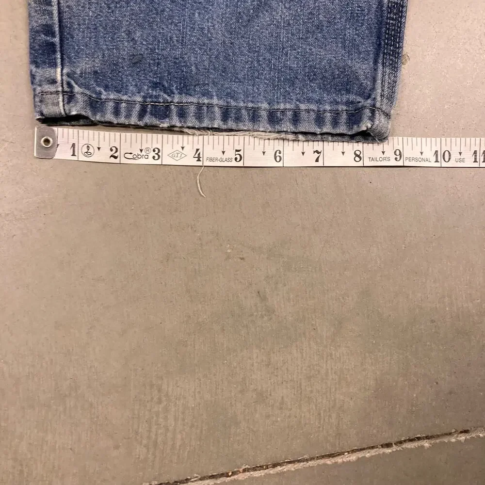 vintage baggy y2k wrangler carpenter cargo jeans 34x32